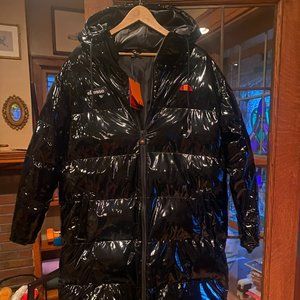 Ellesse long shiny puffer jacket